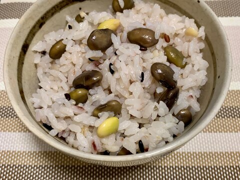 雑穀米の黒枝豆ご飯